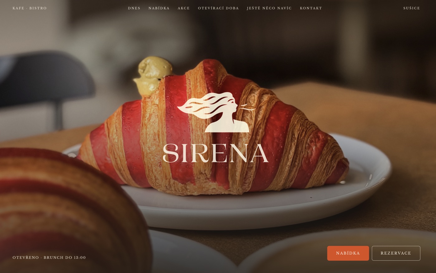 Web Kafe · Bistro Sirena v Sušici